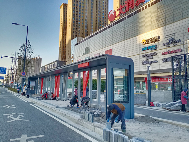 合肥候車亭安裝交付