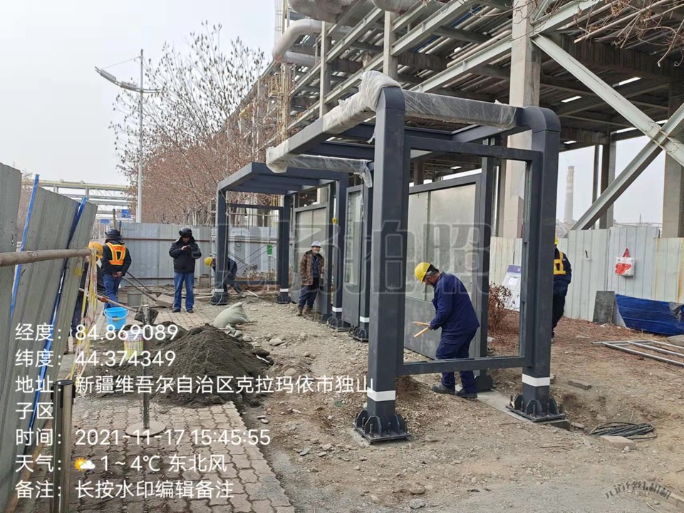 新疆奎屯公交站臺安裝圖 新疆奎屯公交站臺安裝圖